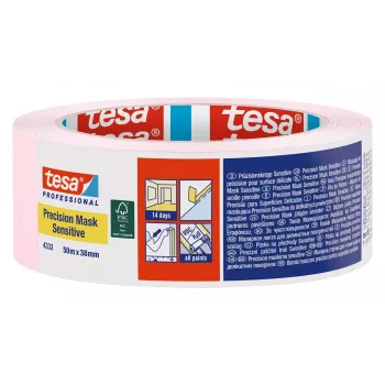 tesa 4333 Precision Mask nastro di mascheratura rosa chiaro 50 m x 38 mm 04333-00020-02