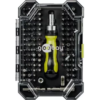 Goobay set da 100 pezzi di punte per cacciavite con attacco esagonale 1/4