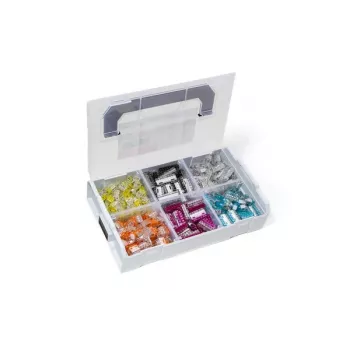 HellermannTyton HelaCon Plus Mini assortimento di connettori a innesto per fili, 350 pz., 0,5-2,5 mm², 450 V, 24 A 148-90046