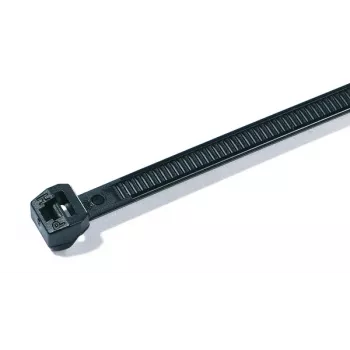 HellermannTyton T50MOS fascetta per cavi nera, 245 mm x 4,6 mm, PA66, confezione da 100 118-00128