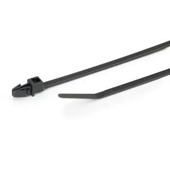 HellermannTyton T30RSF-PA66HS-BK (500) fascetta per cavi 158 mm x 3,6 mm nero confezione da 500 126-00329