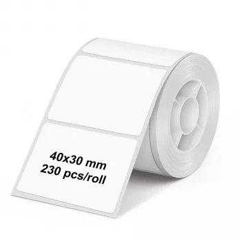 Olympia 6320 rotolo di etichette 40 mm x 30 mm bianco 230 etichette