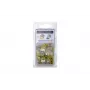 HellermannTyton HelaCon Plus Mini HCPM-2 Connettore push-in, 2 poli, 0,5-2,5mm², trasparente/giallo, confezione da 20 148-90054