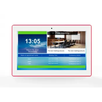 ALLNET MeetTwo-150W Tablet da sala riunioni 15 pollici con LED RGB, Android 16, NFC/RFID, bianco