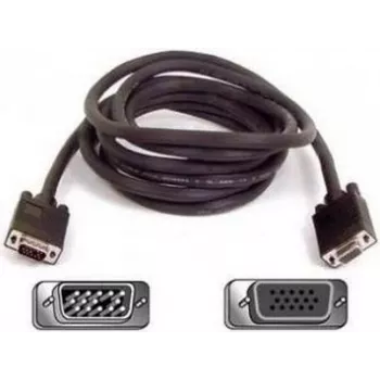 SYNERGY21 S215246 Adattatore cambia-sesso VGA connettore maschio su femmina, dorato, nero