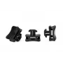 HellermannTyton ACFM5W8PT4,5 Supporto per fascette serracavi per guida DIN, PA66 antiurto, nero, 25 pezzi 151-03245