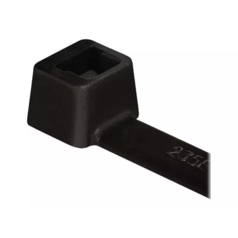 HellermannTyton Serie T T18R Fascetta serracavi con dentatura interna, 100 mm x 2,5 mm, nera, confezione da 100 111-01910