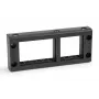 HellermannTyton VarioPlate-24 Telaio PL-BK passacavi, privo di alogeni, nero 440-00003