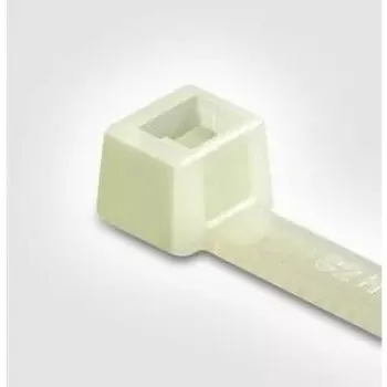 HellermannTyton T18L-HS-NA-C1 Fascetta serracavi termostabilizzata in poliammide, naturale, 200mm x 2,5mm, confezione da 100