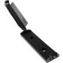 HellermannTyton FKH80 fissaggio a vite per fascette, nero PA66, 25 mm x 56,5 mm, 100 pezzi 151-16800