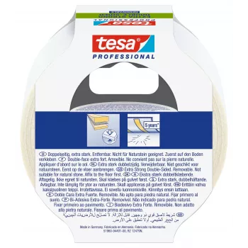 tesa 51960-00000-11 nastro adesivo in PET double-sided trasparente 10 m x 50 mm
