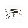 MIDLAND Albrecht AE 31-PT07 cuffia mono in-ear con microfono ad archetto e PTT, con filo, connessione a 2 pin, nera 41990