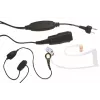 MIDLAND Albrecht AE 31-PT07 cuffia mono in-ear con microfono ad archetto e PTT, con filo, connessione a 2 pin, nera 41990