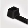HellermannTyton T18I-HS-BK-C1 fascetta termostabilizzata in poliammide, 100 x 2,5 mm, nera, 100 pz.