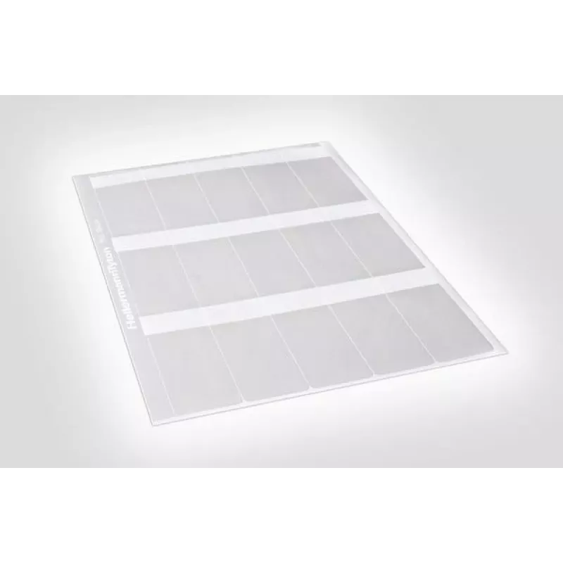 HellermannTyton 594-81104 etichetta a trasferimento termico trasparente bianco 100mm x 100mm 1000 etichette