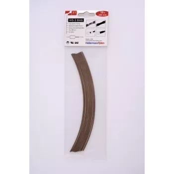 HellermannTyton set guaine termorestringenti HIS-3, rapporto di restringimento 3:1, 90 pezzi, 8 diametri, 7 colori, lunghezze 100 mm 308-30163