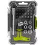 Goobay set cacciaviti con set di 30 bit – set di utensili di precisione per avvitare, montaggio e riparazione elettronica (77841)
