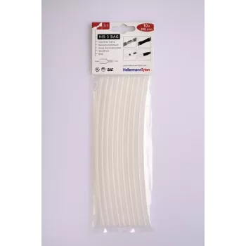 HELLERMANNTYTON HIS-3 assortimento guaine termorestringenti 3:1, 127 pezzi, nero 308-30615
