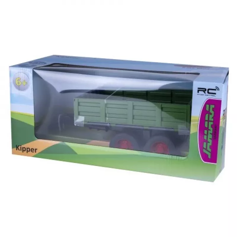 Rimorchio ribaltabile Jamara verde scuro per trattore RC 1:16 (423284)