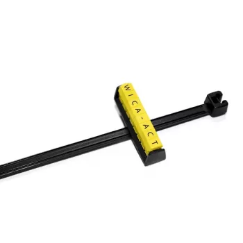 HellermannTyton WIC1 marcatore per cavi nero PA66 26,7mm 100 pezzi 561-06000