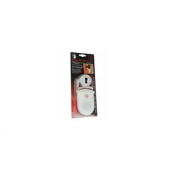 KH-SECURITY KH 100183 allarme elettronico per maniglia porta, sistema di allarme mobile, bianco