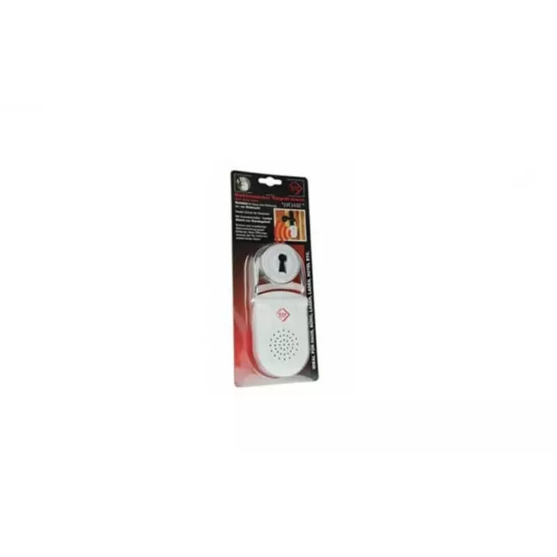 KH-SECURITY KH 100183 allarme elettronico per maniglia porta, sistema di allarme mobile, bianco