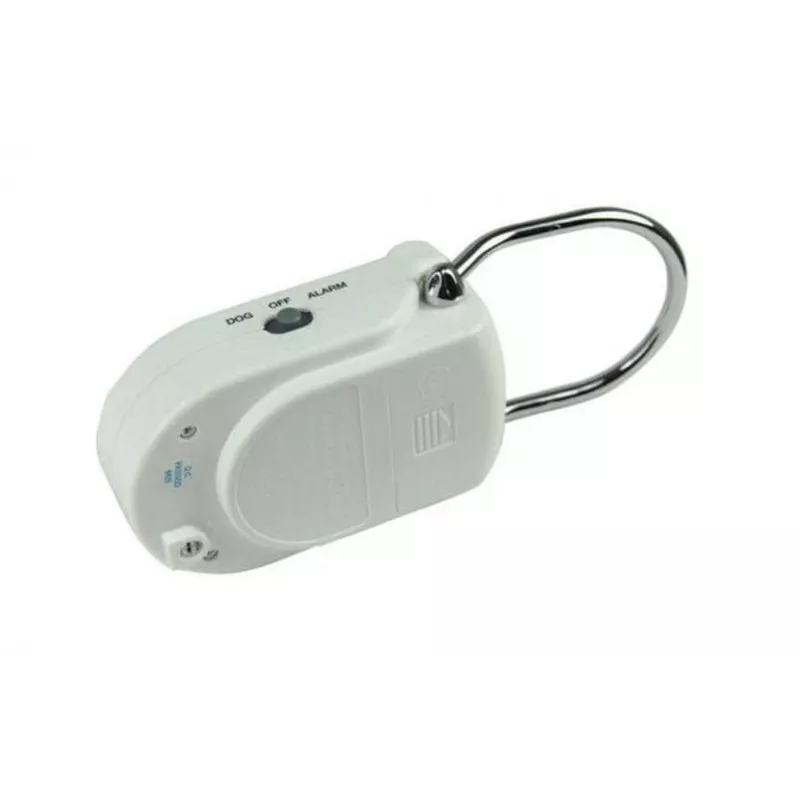 KH-SECURITY KH 100183 allarme elettronico per maniglia porta, sistema di allarme mobile, bianco