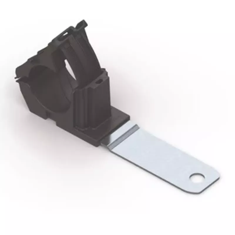 HellermannTyton RCC180LM12 morsetto per cavi a vite riutilizzabile, fascio max. 36 mm, nero, PA66/acciaio/zinco, 140 pz. 151-01482