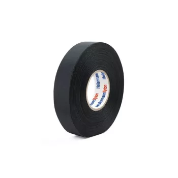 HellermannTyton 712-10003 nastro isolante elettrico in PVC, nero, 19 mm x 20 m, adesivo in gomma, spessore 0,15 mm