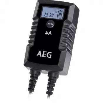 AEG LD4 10616 Caricabatterie automatico per auto 6V/12V 2A/4A per piombo-acido, GEL, AGM, MF, Ca/Ca