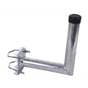 WEIß MAS4825 Braccio per palo in acciaio 25cm con fascetta (3022)