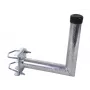 WEIß MAS4825 Braccio per palo in acciaio 25cm con fascetta (3022)