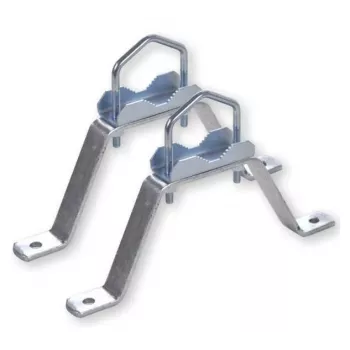 BIANCO MHZ1560 kit supporto a parete in acciaio 15cm (39061)
