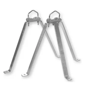 BIANCO MHZ4060 kit supporto a parete in acciaio 40cm (39064)