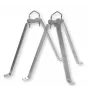 BIANCO MHZ4060 kit supporto a parete in acciaio 40cm (39064)