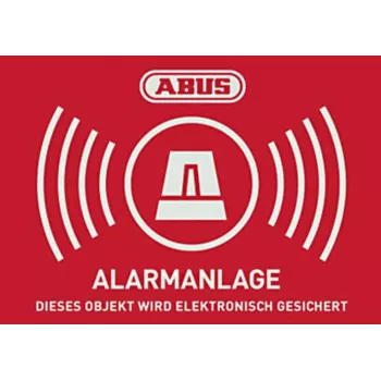 ABUS adesivo di avviso allarme con logo 148 x 105 mm (1 pz.) AU1422