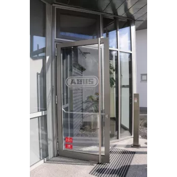 ABUS adesivo di avviso allarme con logo 74 x 52,5 mm (1 pz.) AU1423