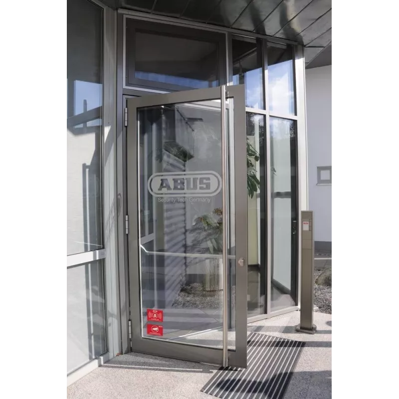 ABUS adesivo di avviso allarme con logo 74 x 52,5 mm (1 pz.) AU1423