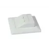 SYNERGY21 supporto per moduli Keystone da incasso per 2x modulo TP bianco puro rotondo S216330V3