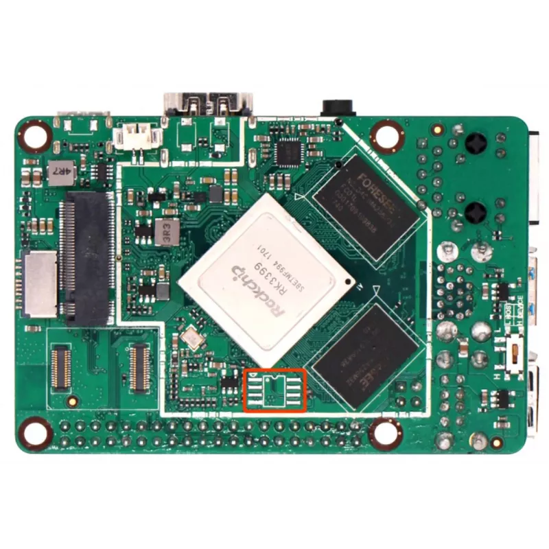 ALLNET Rock Pi 4A+ OP1 4GB/32GB senza WLAN e Bluetooth con pin PoE (RS114A+D4E32)
