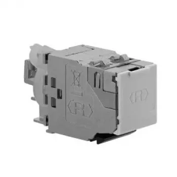 Rutenbeck modulo Keystone Cat.8.1, 1xRJ45, schermato, senza attrezzi, 40/25/10G, Classe I 13900306