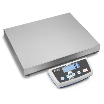 KERN DE 35K5DL bilancia a piattaforma Dual-Range 35 kg / 5 g|10 g, piano in acciaio inox
