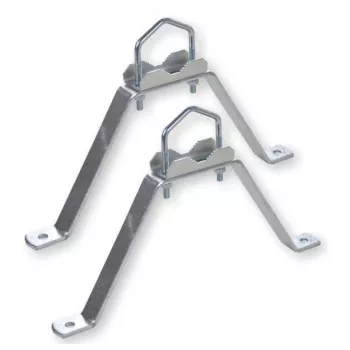 WEIß MHZ2060 kit supporto a parete acciaio 20 cm bianco (39062)