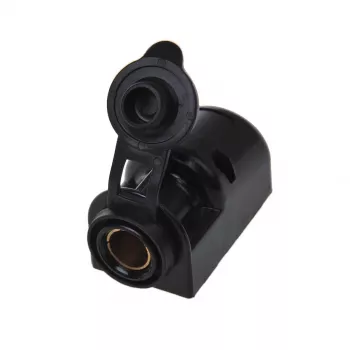 IWH presa DIN da parete 12/24V 16A nero 019009