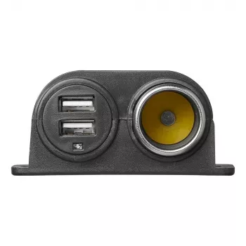 IWH presa auto 12/24V con 2 porte USB, uscita totale 4,2A (019010)