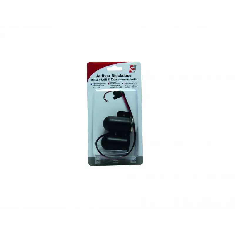 IWH presa auto 12/24V con 2 porte USB, uscita totale 4,2A (019010)