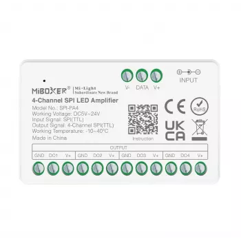 Synergy 21 Pixel LED Controller serie SPI amplificatore/ripetitore 4 canali (SPI-PA4)