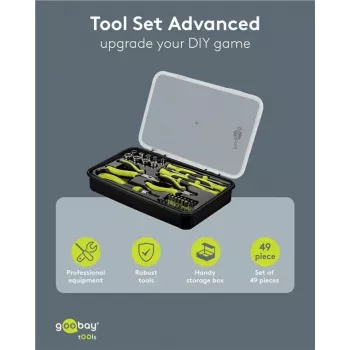 Goobay Advanced set di 49 utensili di precisione per riparazione elettronica 77846