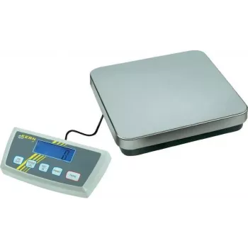 Kern DE 60K10D Bilancia a piattaforma Dual-Range, 60 kg di capacità, 10/20 g di leggibilità, piano di pesatura in acciaio inox, funzionamento a batteria e rete