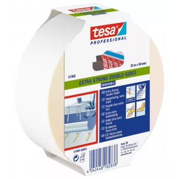 tesa 51960 Nastro adesivo double-sided, traslucido, 50 mm x 25 m 51960-00001-11